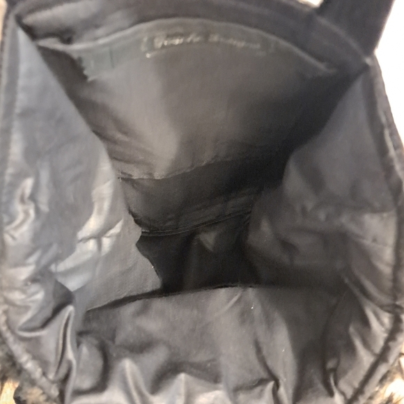 Touche Designs Black Ostrich Feather & Faux Fur Bag - Picture 7 of 7